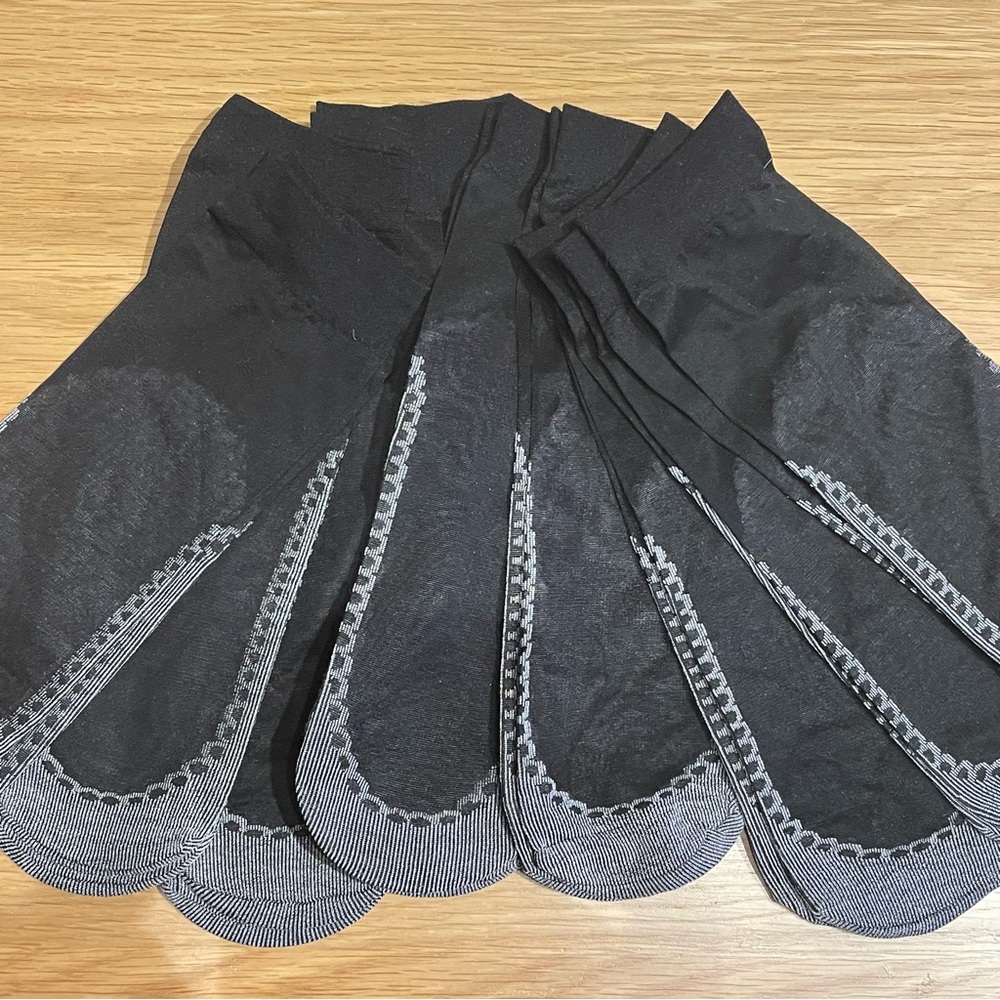 NEW 9 Pairs Black Sheer Foot Socks/Stockings